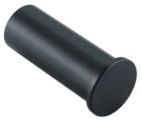 Fortifura Calvi Handdoekhaak - rond - enkel - mat zwart Single_Towelhook_BLM