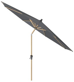 Platinum Riva stokparasol 3 m. rond - Teak Antraciet