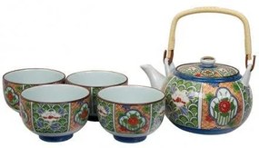 Fine Asianliving Thee Set Arita Groen Bloemen