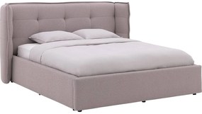 Goossens Gestoffeerd Bedframe Canon, 160 x 200 cm met storage, met 2x lattenbodem