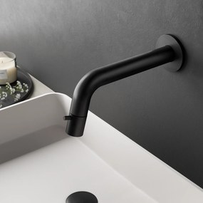 Hotbath Cobber inbouw fonteinkraan geborsteld zwart PVD