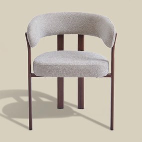 Eetkamerstoel Met Ronde Rugleuning Walnoot