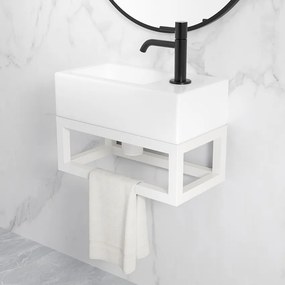 Mueller Bela frame voor fontein 40x22cm wit mat