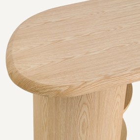 Organisch bureau met tafelblad in eikenfineer, Smith