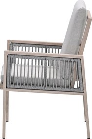 Garden Impressions San Capri lounge dining set 6-delig incl. stoel - light oak aluminium