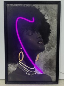 Neon Art Spiritual Woman
