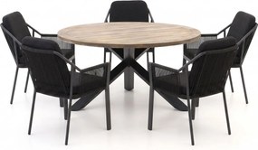 + 10% kassakorting | Diningset Tierra Outdoor | 5 personen teakhout | Tuinset stapelbaar | 6-delig | Kees Smit Tuinmeubelen