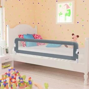 vidaXL Bedhekje peuter 120x42 cm polyester grijs