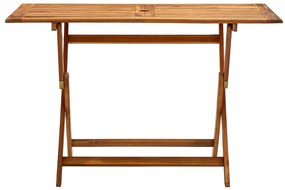vidaXL Tuintafel inklapbaar 120x70x75 cm massief acaciahout