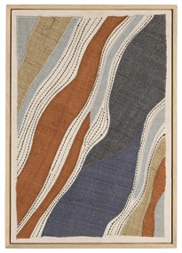 Zuiver Move Stoffen Schilderij Oranje Blauw