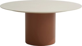 Bosco dining tuintafel 160xH75 cm rond keramiek oyster spicy Taste 4SO