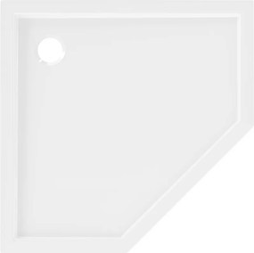 Mexen Flow kwadrant douchebak slim 90 x 90 cm, wit glans - 46P109090