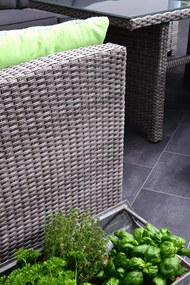 Westminster lounge diningset - Rechts - Organic grey