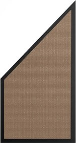 Schutting Sereno Textileen Sahara Weave - Zwart aluminium kader (90 x 180/93 cm)