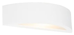 Landelijke wandlamp gips wit - Aurel Novo