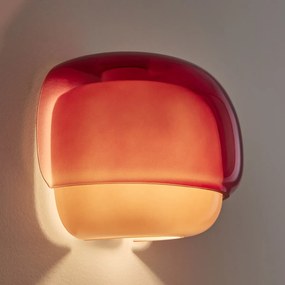 Wandlamp in gekleurd glas, Kinoko