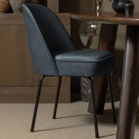 BePureHome Vogue Velvet Eetkamerstoel Teal