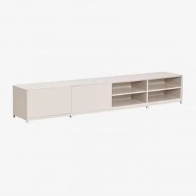 Kivora Mdf Tv-meubel Gardenia Wit & ↔︎ 240 Cm - Sklum