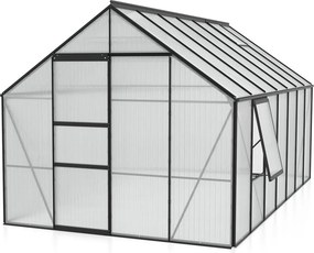Vitavia Meridian 1 serre - 11,5m² - met 6 mm polycarbonaat - Zwart