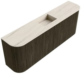 Mondiaz Joya DLux 115cm toiletmeubel ronding links/rechts shadow met wastafel faye midden zonder kraangat meli