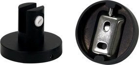 Plieger Vigo glazen planchet 50cm mat zwart