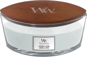 WoodWick geurkaars - Ellipse - Lavender&amp;Cedar