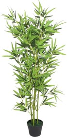 vidaXL Kunstplant met pot bamboe 120 cm groen
