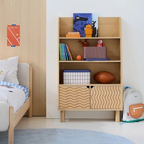 Wandmeubel/boekenkast, Wave