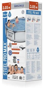 Bestway frame zwembad steel pro max set rond 305 cm