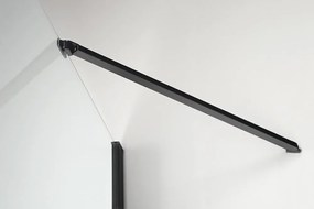 Polysan Zoom Line Black douchedeur 130cm anti-kalk