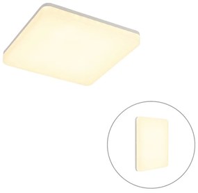 Buitenlamp Moderne plafondlamp vierkant incl. LED - Plater Modern IP54 Buitenverlichting Lamp