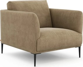 Bank, in stonewashed fluweel, Oscar, ontwerp Emmanuel Gallina