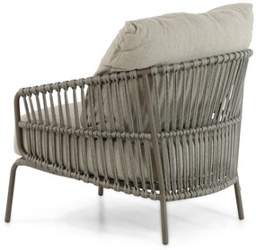 4 Seasons Outdoor Capalbio Lounge Tuinstoel Aluminium/rope Taupe