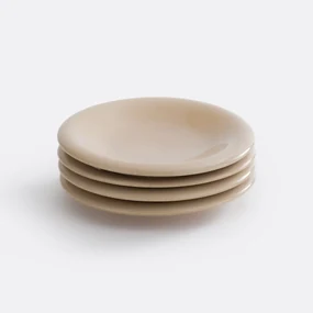 Set van 4 dessertborden, geglazuurd aardewerk Toria