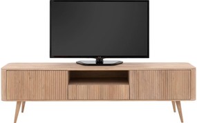 Goossens Tv Meubel Seppe, 2 deuren 1 lade 1 open vak 180 cm breed