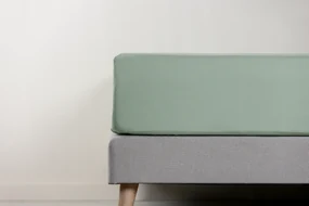 NL BL Emma Topper Cover Percale 90x200 Green
