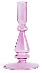 Kandelaar in glas H16 cm, Lolita