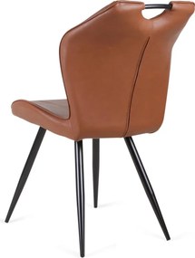 Eetkamerstoel - Cobra - leer Vintage cognac