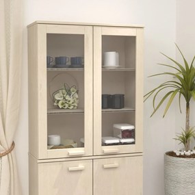 vidaXL Opzetkast 85x35x100 cm massief grenenhout honingbruin
