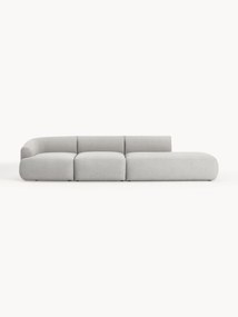 Modulaire XL chaise longue Sofia van bouclé stof