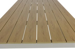 Dining Tuintafel rechthoekig 160 x 91,5 cm Aluminium Taupe Santika Mind