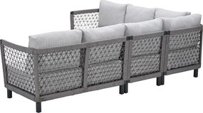 Garden Impressions Oliver loungeset 4-delig - donker grijs