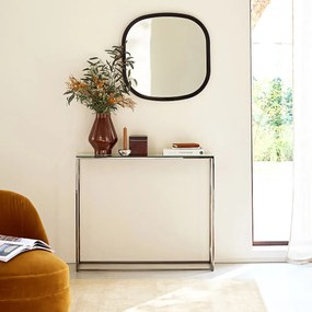 Verchroomde metalen spiegelconsole, MAHAUT