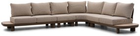 Hoek loungeset 6 personen Aluminium/Rope /Ceramic stone Taupe  Santika Furniture Santika