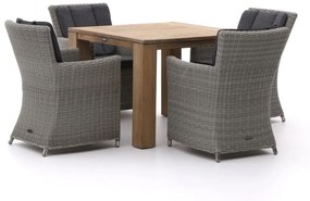 + 10% kassakorting | Diningset Intenso | 4 personen | Tuinset teakhout | 5-delig | Kees Smit Tuinmeubelen