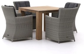 Diningset Intenso  | 4 personen | Tuinset wicker (vlechtwerk) | 5-delig | Kees Smit Tuinmeubelen