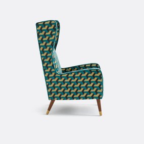 Fauteuil XXL in fluweel, (Y)