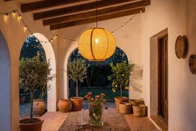 Oosterse Hanglamp Naturel Stof - Rob Taupe