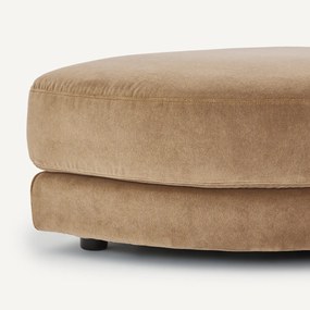 Modulaire voetensteun in stonewashed fluweel, TIBERIO