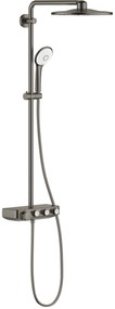 Grohe Euphoria SmartControl 310 regendoucheset met 5 straalsoorten en thermostaatkraan Ø31cm hard graphite geborsteld